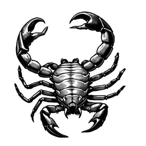 Mythical Scorpio Zodiac Tattoo With Realistic Scorpion And Witchcraft