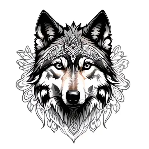Mandala Wolf