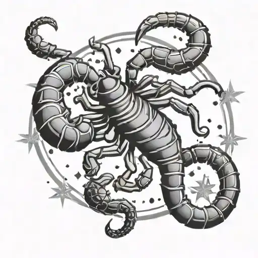 Scorpio Symbol And Scorpio Stars