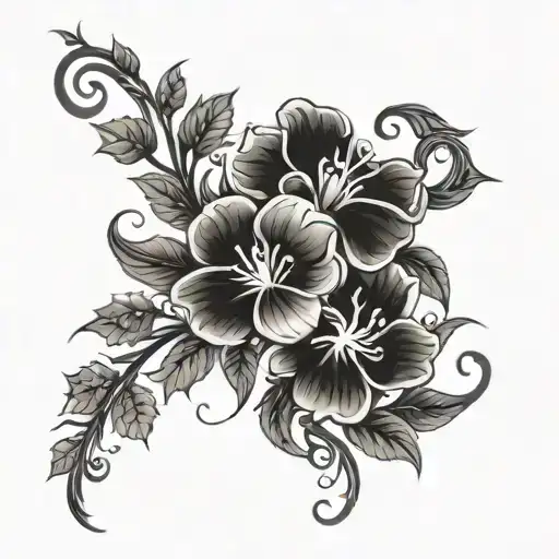 A Long Vine Of Poisonous Flowers