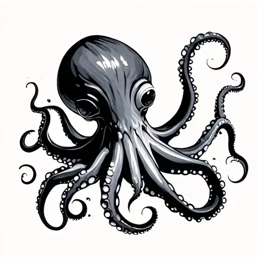 Minimal Octopus Gracefully Swimming