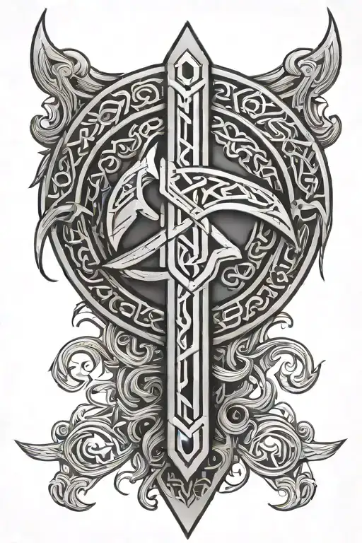 Viking Rune Symbolizing Strength
