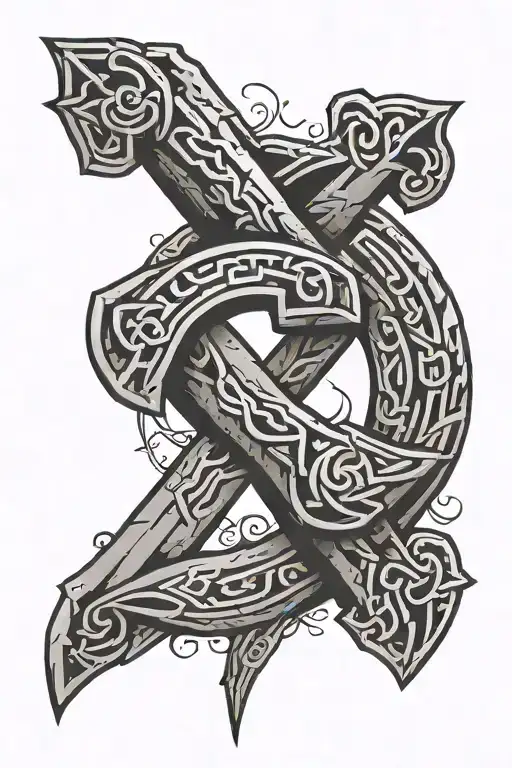 Viking Rune Symbolizing Strength