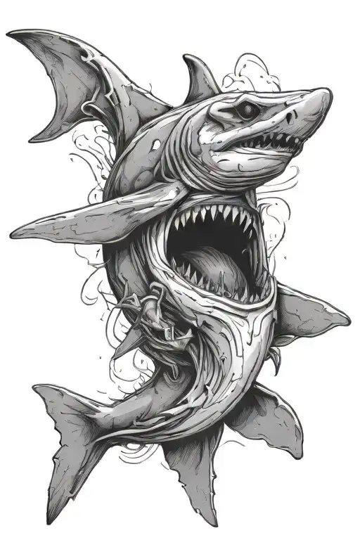 Hammerhead Shark Mixed With Formula 1 Bodywork