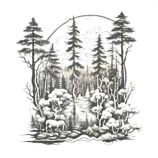 Albanian Forest Background