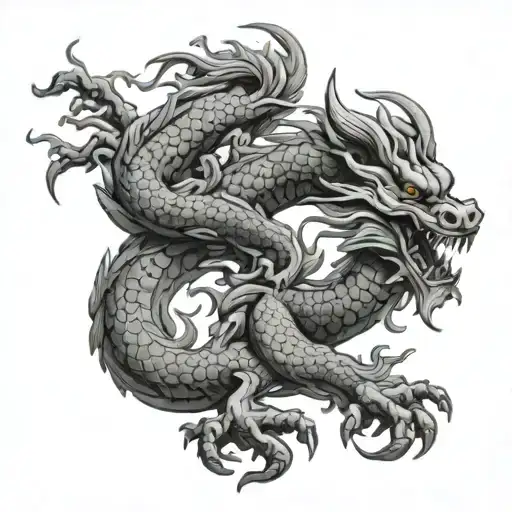 Oak With A Chinese Dragon