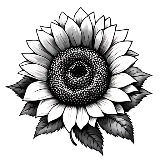 Sunflower And Rose Tattoo Design Inspired
