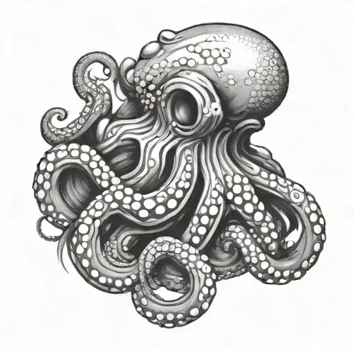 Octopus Sitting On Knee