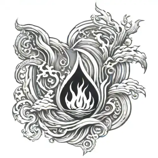 4 Elements Water And Fire