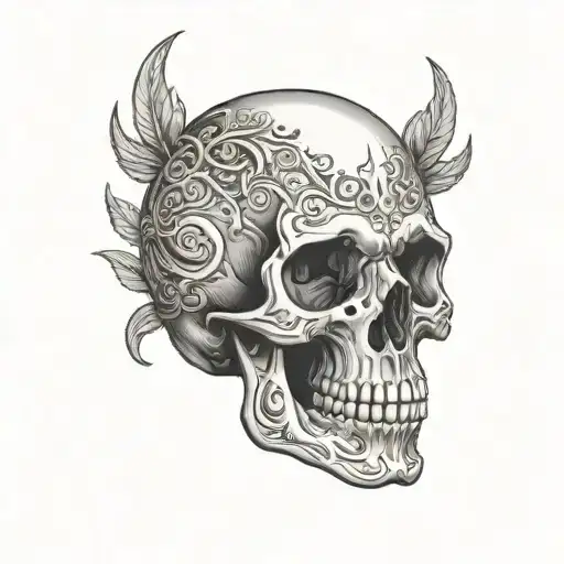 Skull In A