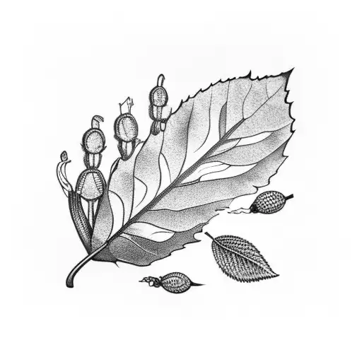 Ferne Leaf And Barley