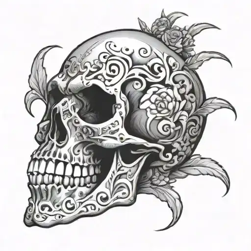 Skull In A Tattoo Con