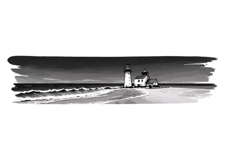 Lighthouse On The Beach
