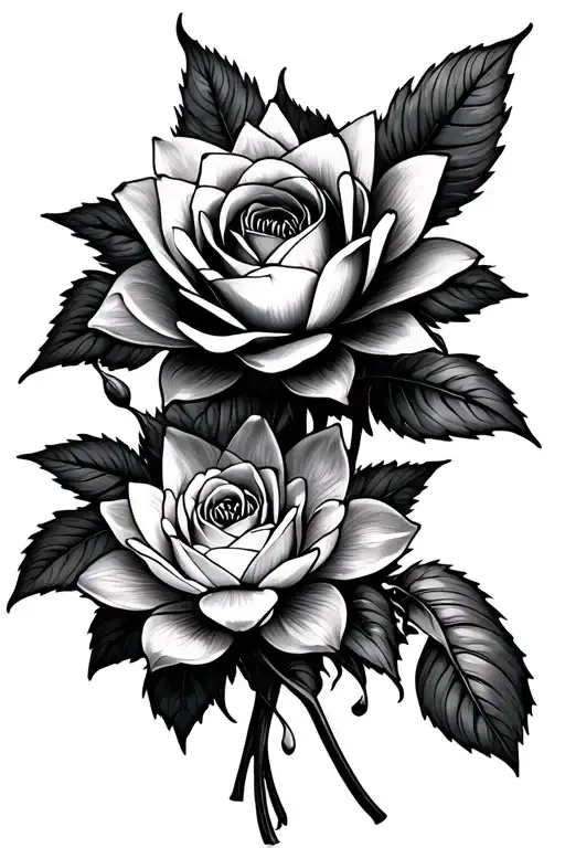 Rose And Water Lily Bouquet