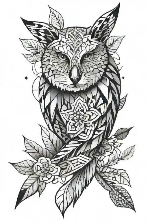 A Geometric Nordic Tatoo Design