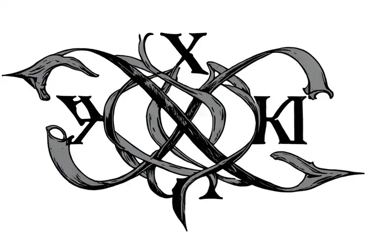 Roman Numeral Dates Intertwined