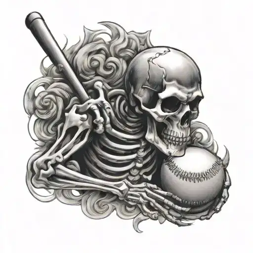 Skeleton Baseball