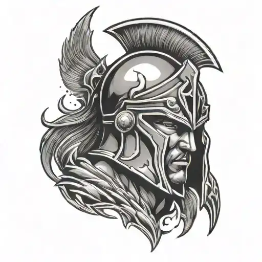 Spartan Pierced By Lightning