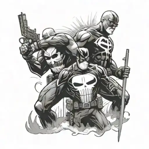 Marvel Punisher And Daredevil