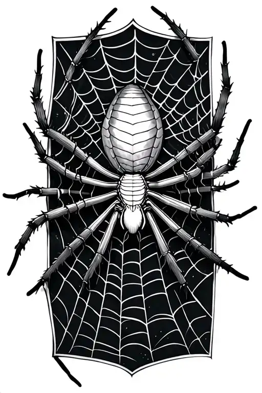 Spider Weaving A Web