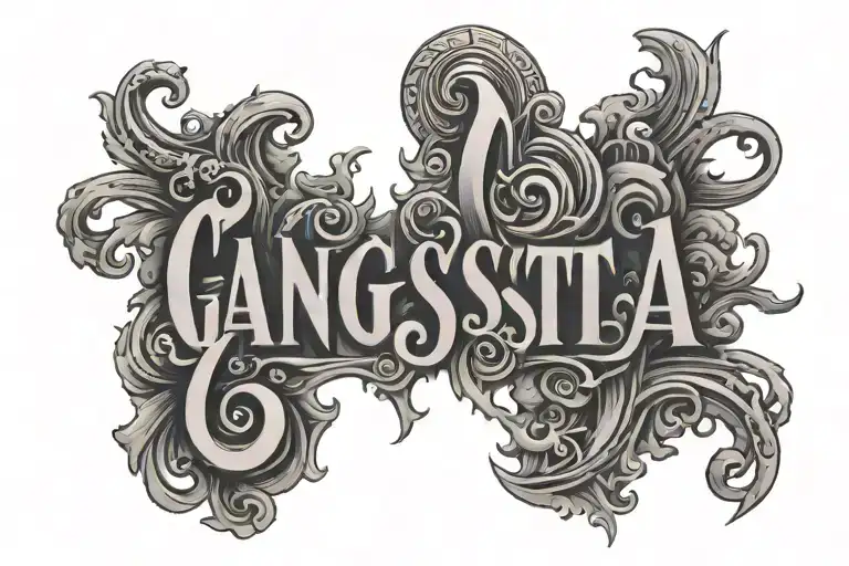Gangsta Style With Letters