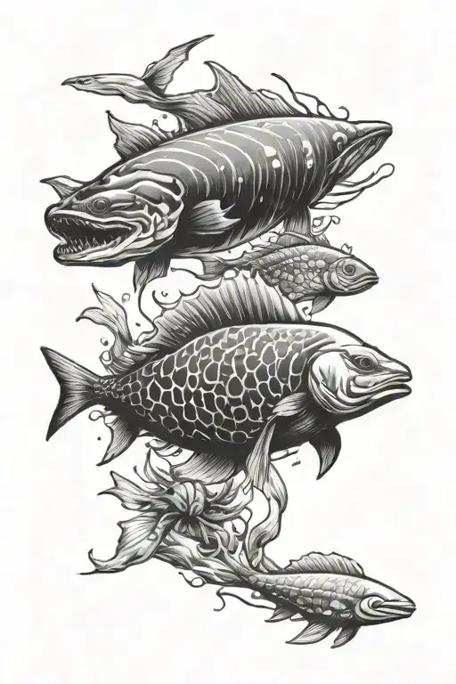 Ocean Creatures Swimming