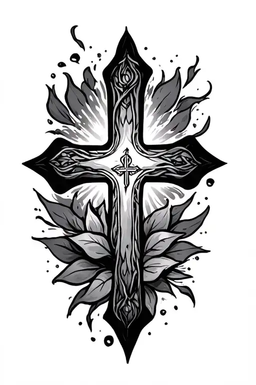 Faith Tattoo With Cross