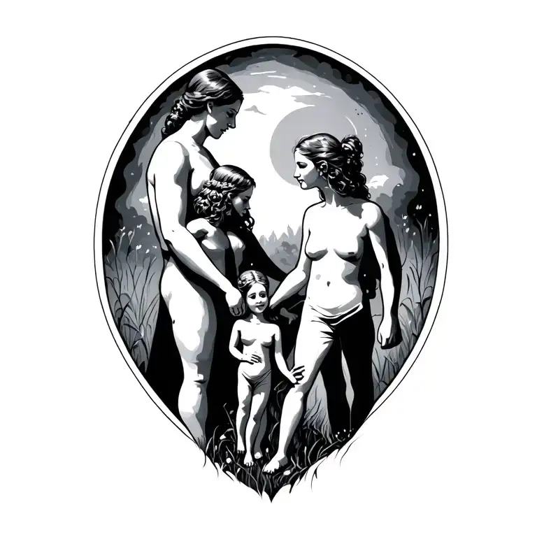 Family Holding Hands