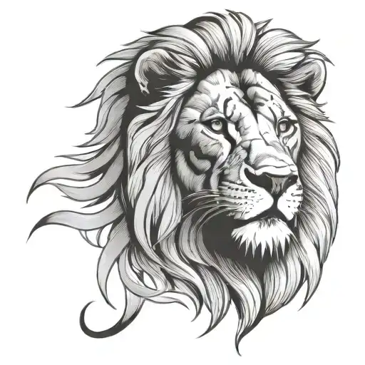 Lion With Cross In Eye