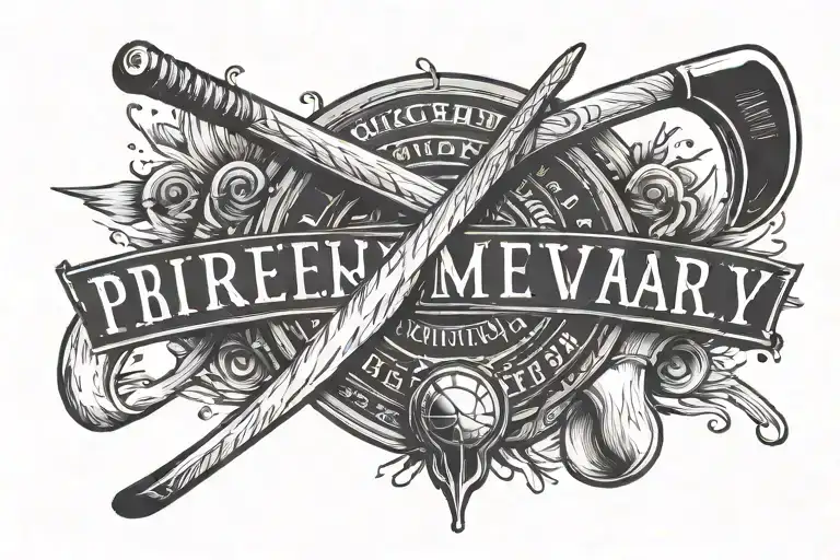 Roman Numerals As Birthdate With A Hockey Stick And Puck Through It