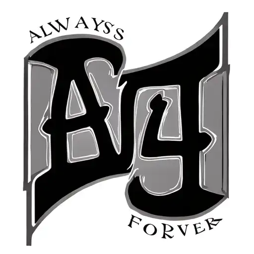 Numerical Numberb4 And Initials A And D And Love Words Saying Always And Forever In Arabic