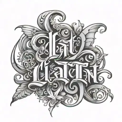 Cltat Letters Style Black Grey