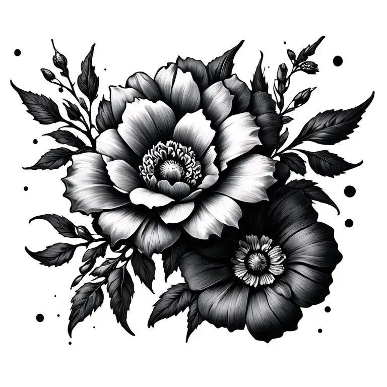 Leather Tool And Flower