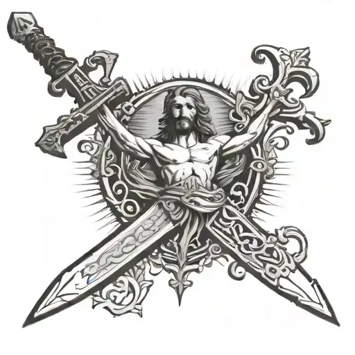 Sword Jesus Cross