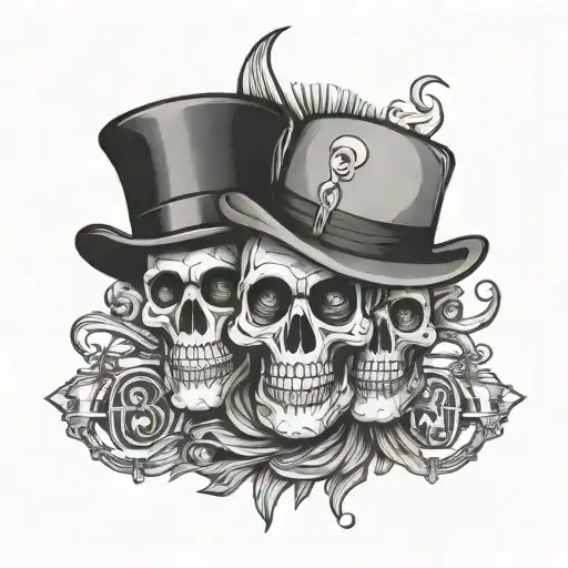 Mime Skulls Mafia Music Alcohol