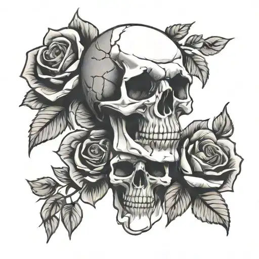 Skull And Roses