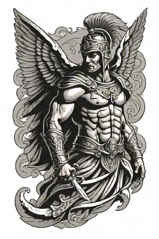 Angelic Greek Warrior