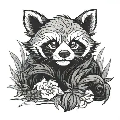 Red Pandan Background 80S