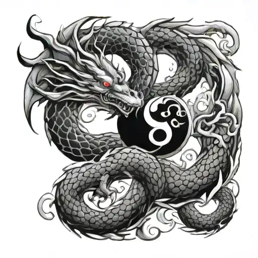 Dragon And Ying Yang