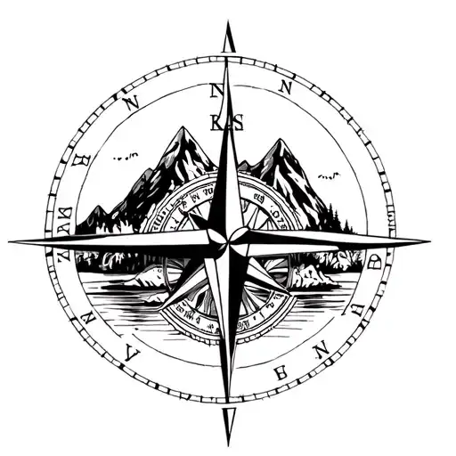 Bridge Mountain Compass Intertwined