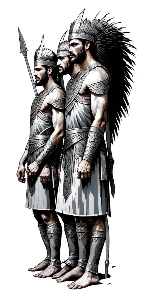 Armenian Warriors Standing Together