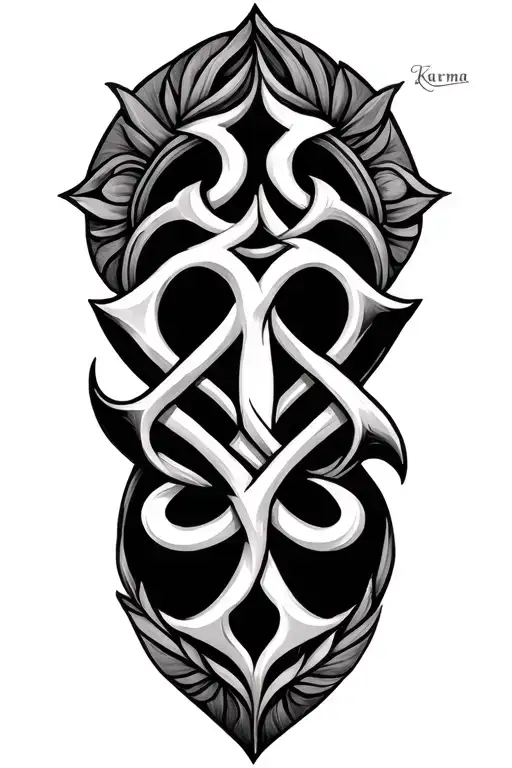 Karma Symbol Intertwined