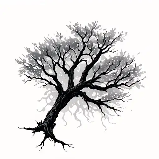 Dead Withered Tree Minimalist