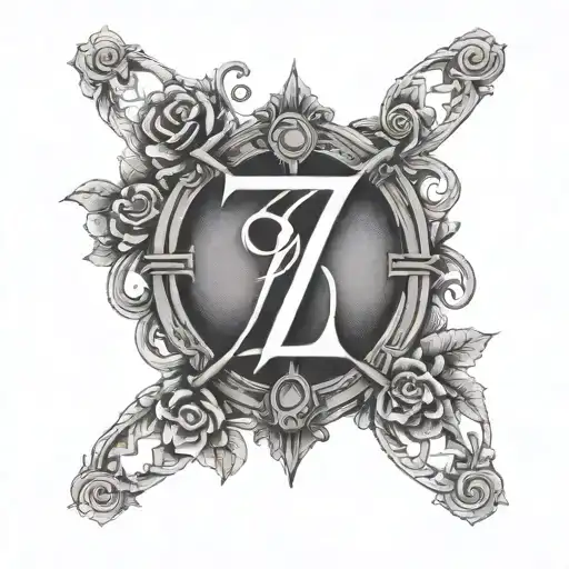 Roman Numeral 7 With The 5 Behind The 2