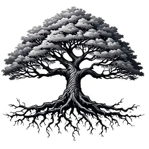 Tree Of Life With Roots