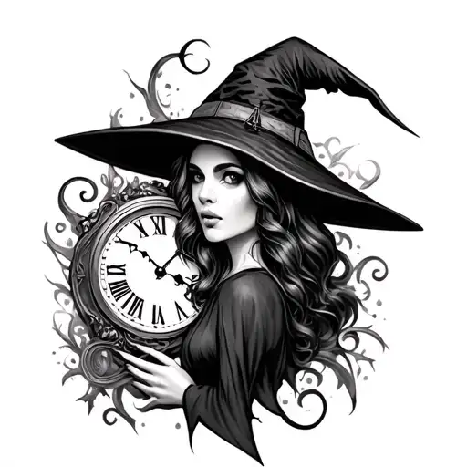 Witch With Clock