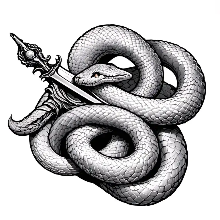 Sword Snake Wrapped