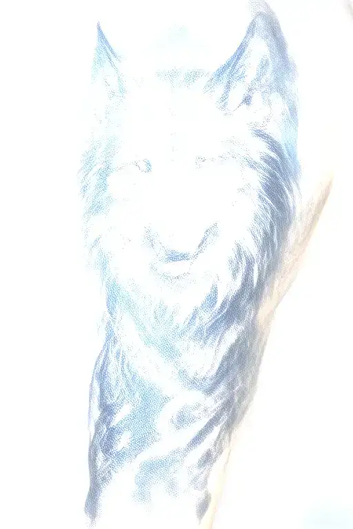 Yakuza Sleeve Wolf Blue
