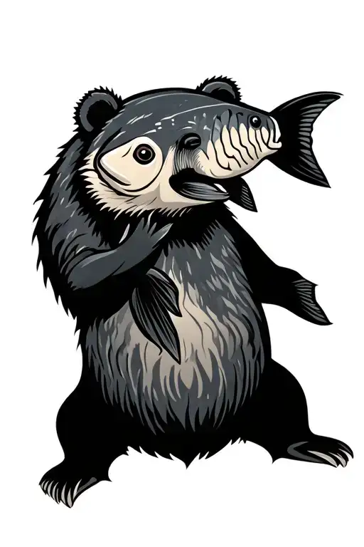 Bear With Fish