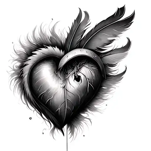 Heart And Feather Scale